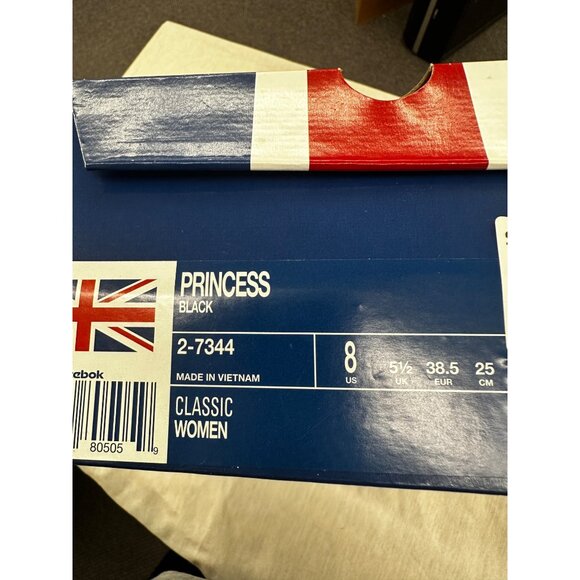 Reebok Womens Princess Black Casual Shoes Size 8 New In Box - Picture 6 of 6